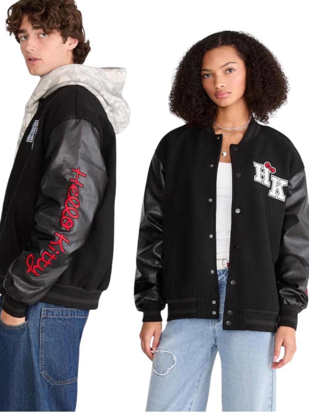 NWOT Hello Kitty Varsity Bomber Jacket